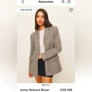 Reformation James Relaxed Blazer